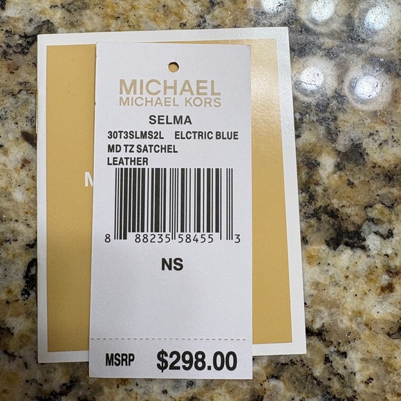 Michael Kors Royal Blue Selma Satchel Purse - Picture 3 of 10